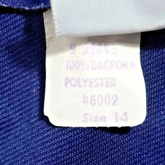 Vintage Koret Blue A line Midi Skirt with Belt size 14 - Picture 10 of 13